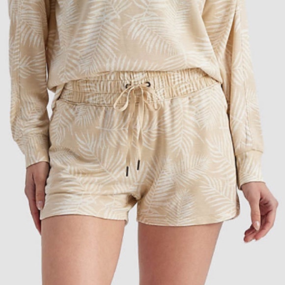 NNWT Freely Nikki Shorts Soft Flowy Adjustable Brown Rice / Star White Sz 2X - Picture 5 of 6